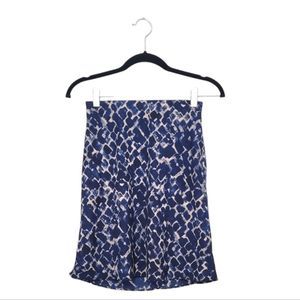 Babaton Blue Watercolor Skirt